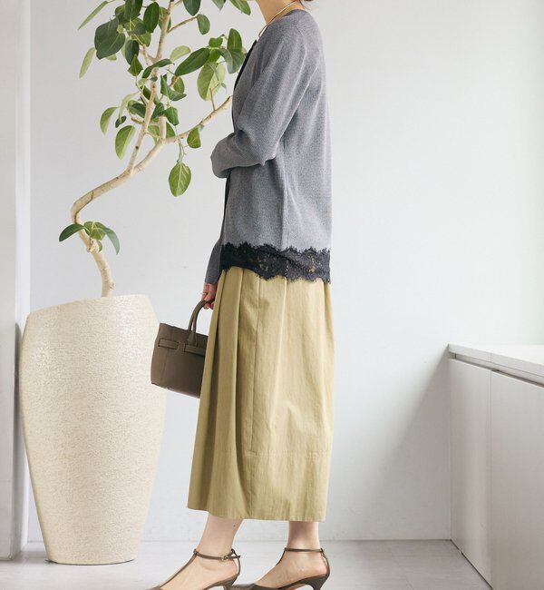  「【鮮度抜群】レーストリムカーディガン」|カーディガン|