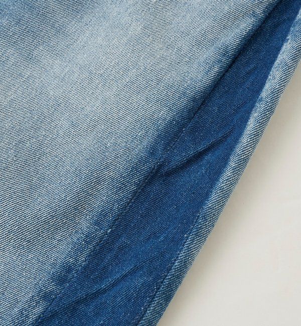  「【エッジを効かせたデザイン】ラインバギーデニム」|デニム|