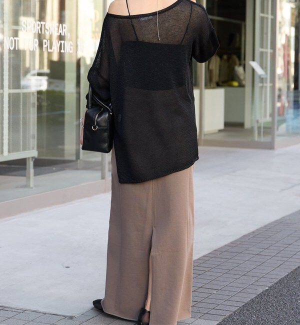  「予約【イージーな着心地】スエットロングスカート」|スカート|