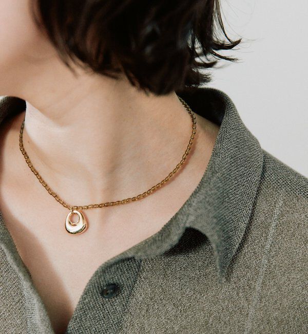  「予約【こなれ感抜群】ビーズ&times;モチーフネックレス」|ネックレス|