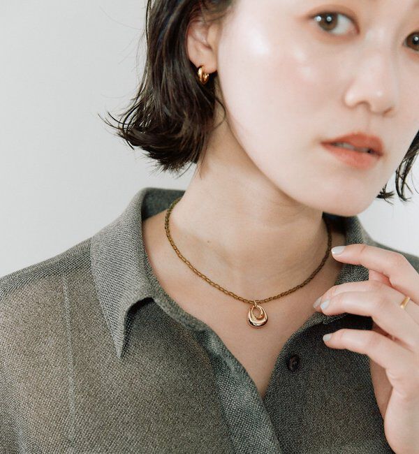  「予約【こなれ感抜群】ビーズ&times;モチーフネックレス」|ネックレス|