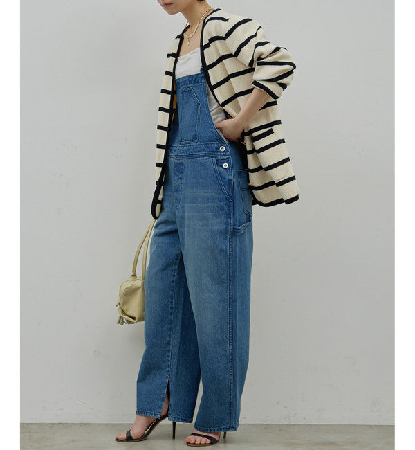  「【サイズ展開あり/長さ調整可能】デニムサロペット」|チノ|