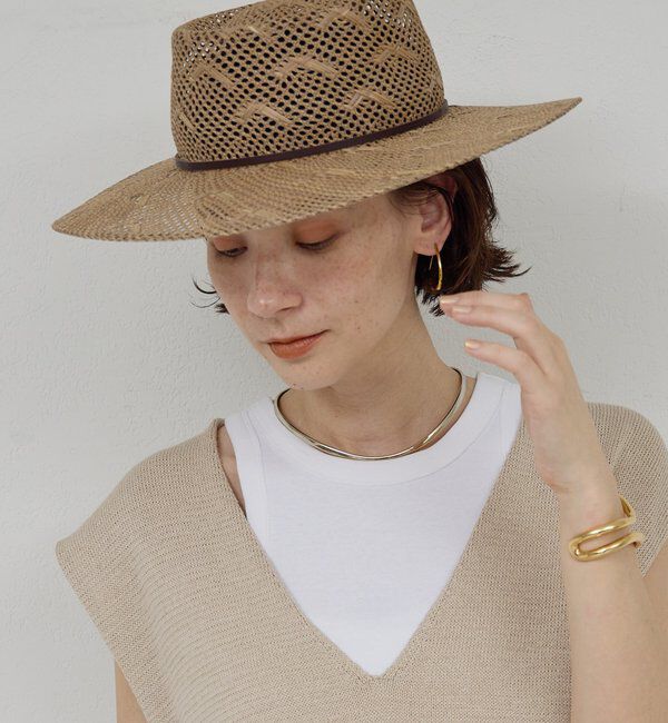  「レザーコードポークパイハット」|ハット|