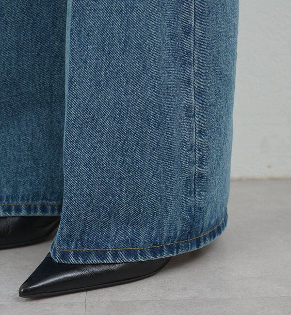  「センタークリースフレアデニム」|デニム|