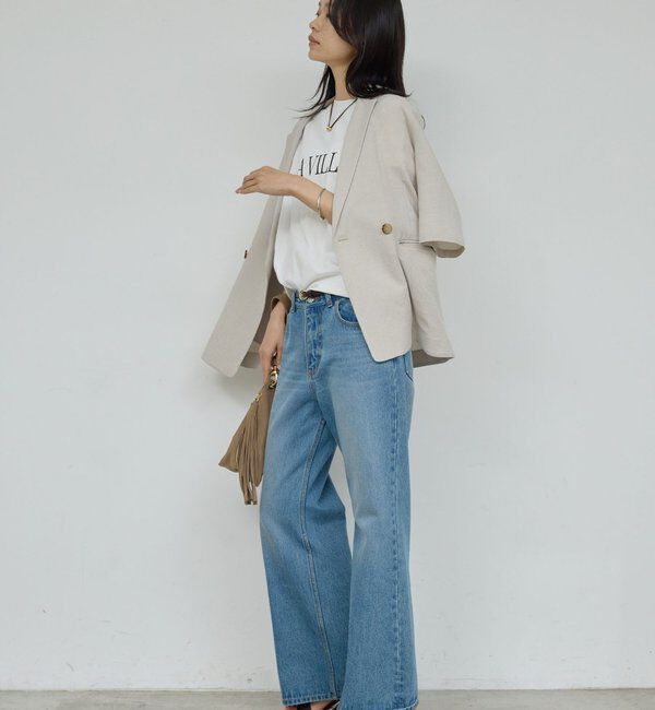  「センタークリースフレアデニム」|デニム|