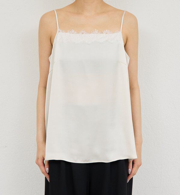 「サテンレースキャミ」|シャツ・ブラウス|