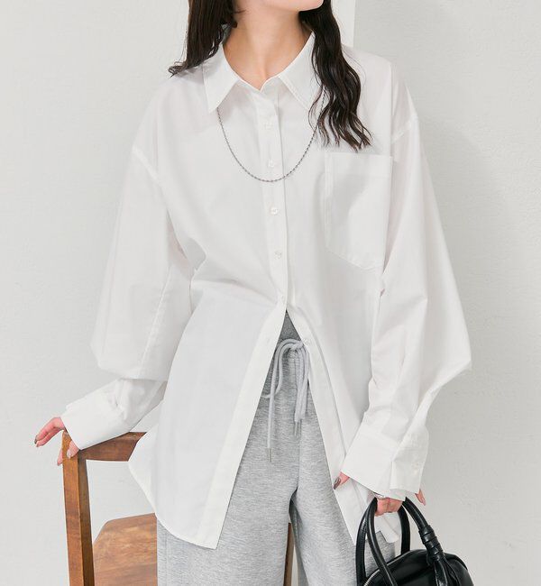  「ボタンレイヤードBIGシャツ」|シャツ・ブラウス|