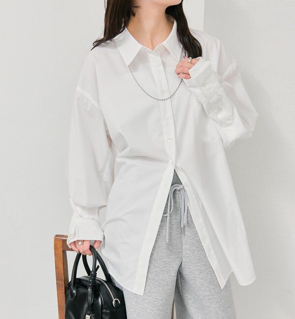  「ボタンレイヤードBIGシャツ」|シャツ・ブラウス|