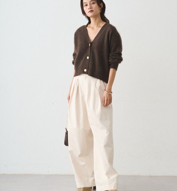  「シャギーショートニットカーディガン」|ニット・セーター|