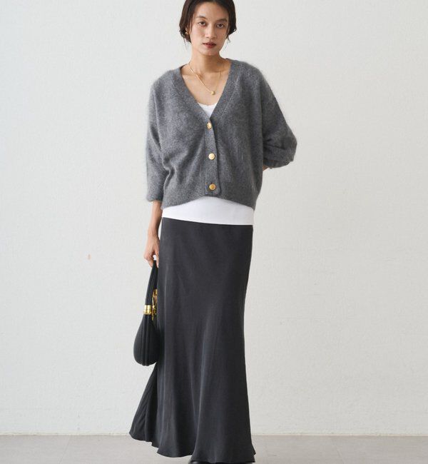  「シャギーショートニットカーディガン」|ニット・セーター|