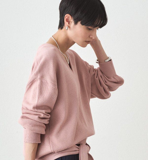  「コットンVニット」|ニット・セーター|