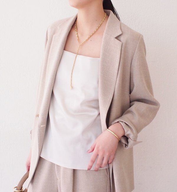  「【Atelier N5/アトリエヌメロサンク】サテンキャミ」|シャツ・ブラウス|