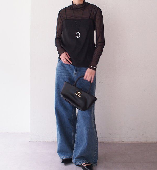  「【Atelier N5/アトリエヌメロサンク】サテンキャミ」|シャツ・ブラウス|