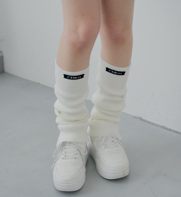  「リブルーズレッグウォーマー」|ソックス|アイボリー