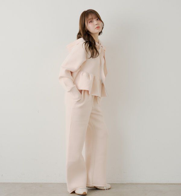  「【SALON by Chico/セットアップ対応】ダブルタックスウェットストレー」|チノ|