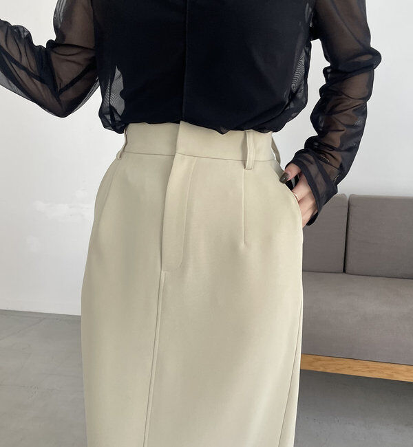  「【累計1万枚突破/全骨格◎/低身長サイズ】マキシIラインスカート」|スカート|