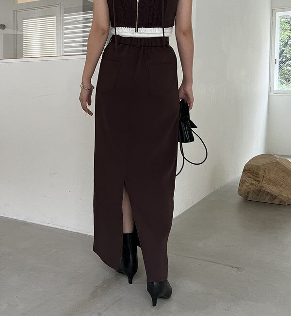  「【累計1万枚突破/全骨格◎/低身長サイズ】マキシIラインスカート」|スカート|