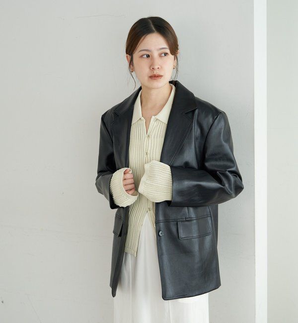  「レザーテーラージャケット」|テーラードジャケット|