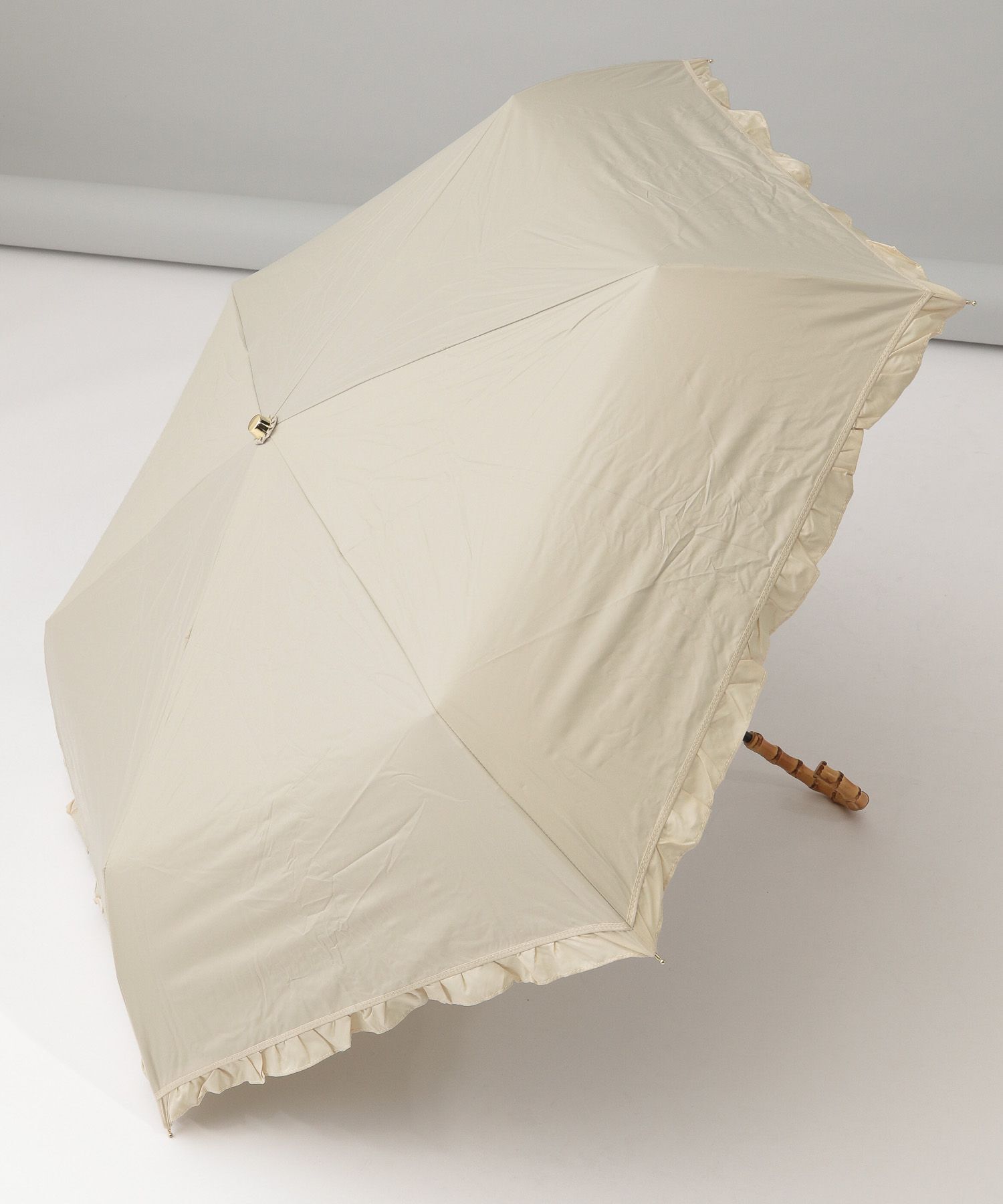 A part by 「【UVカット・遮光率99.99%以上、晴雨兼用】バンブーフリルオリタタミカサ」|傘|