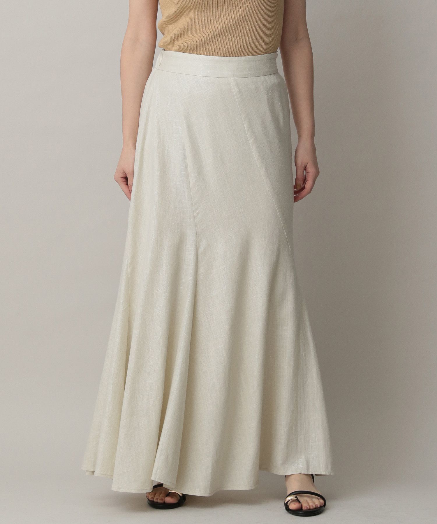 A part by 「ハクエスカルゴスカート」|スカート|ベージュ