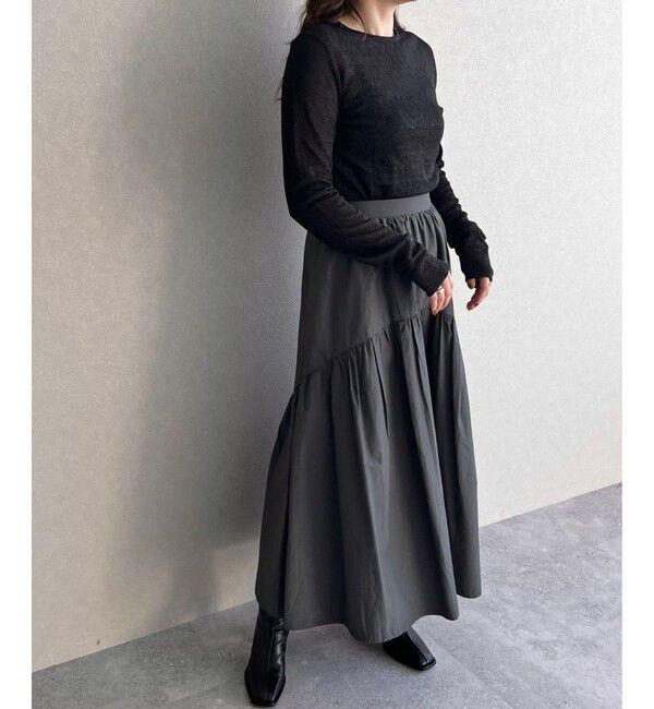 LOWRYS FARM「ラメクルーロングスリーブ」|Tシャツ・カットソー|