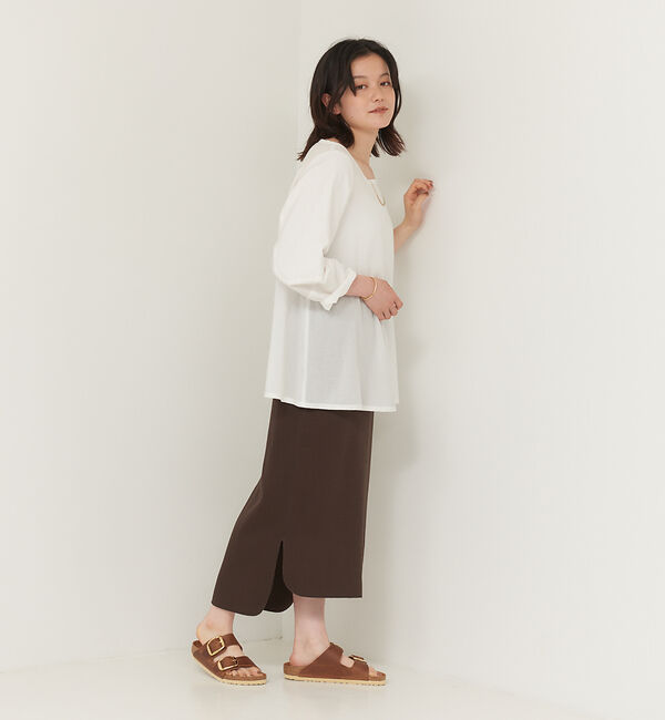 collex「サイドスリットIラインロングスカート」|スカート|