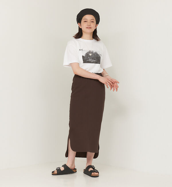 collex「サイドスリットIラインロングスカート」|スカート|