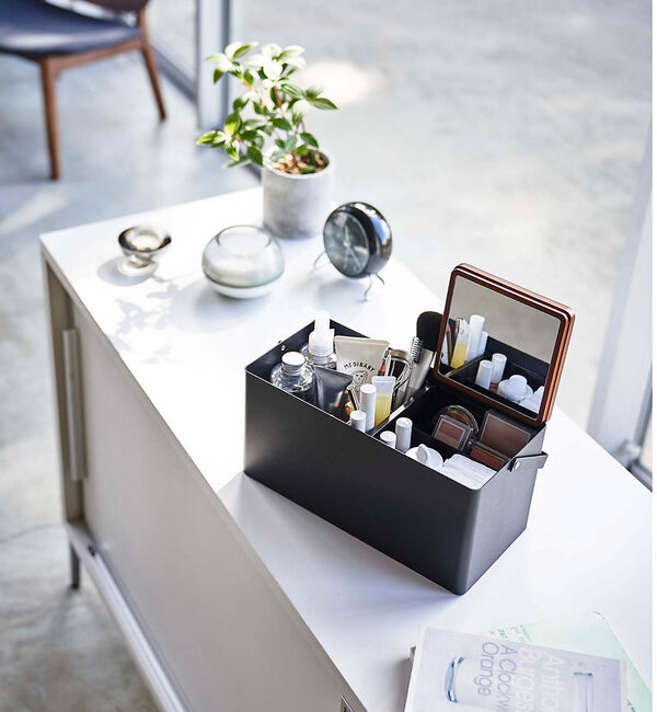 collex「【tower/タワー】メイクボックス　大容量　持ち運び　鏡付き」|その他|