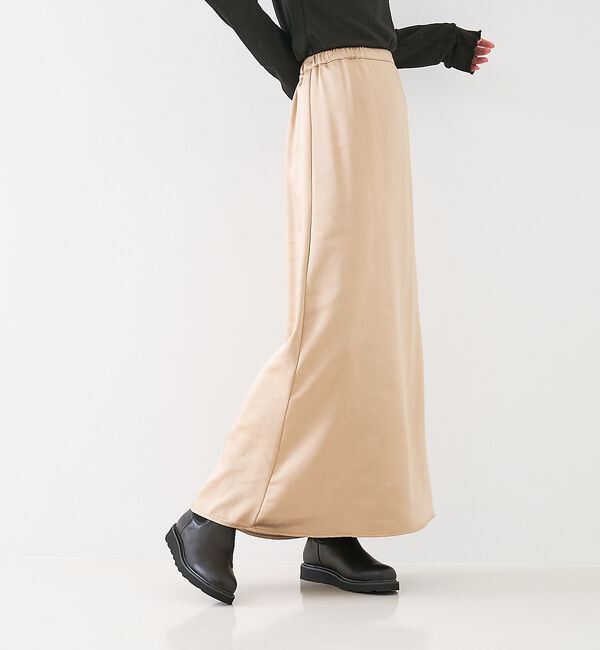 collex「【WEB限定】サテンロングフレアスカート」|スカート|