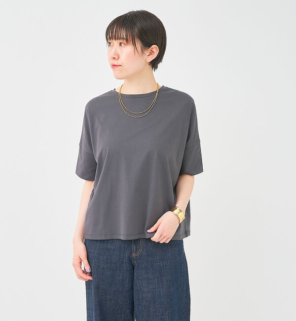 collex「ボックスTシャツ」|Tシャツ・カットソー|チャコールグレー