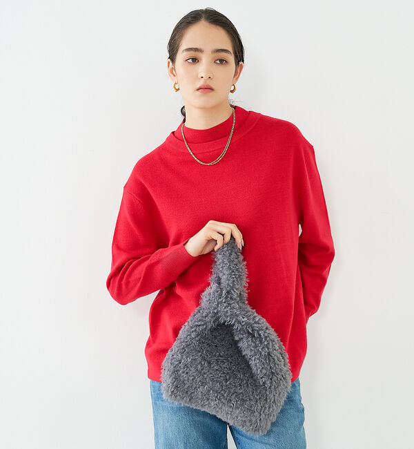 collex「【WEB限定】【EARTH MADE】CURLY FUR MARCHEBAG フ」|ハンドバッグ|