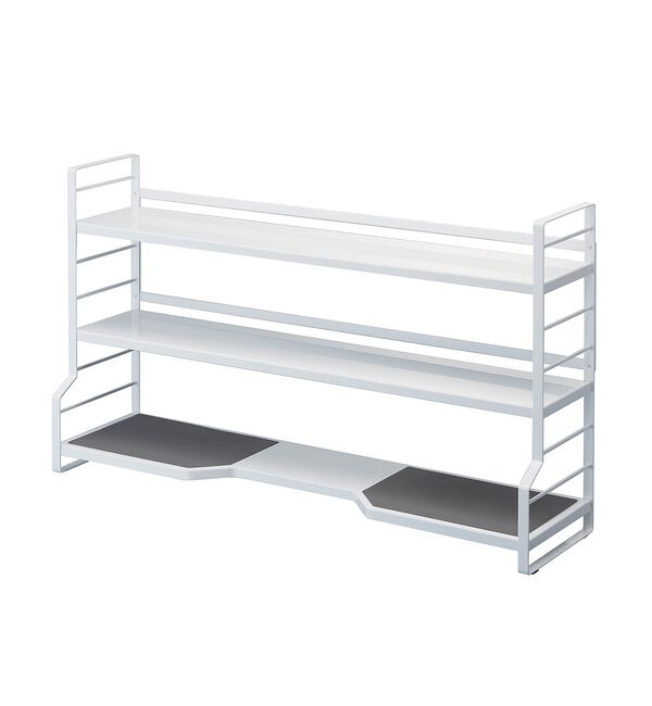 collex「【tower】 コンロ奥ラック3段 コンロ奥収納 調味料ラック」|食器・キッチングッズ|