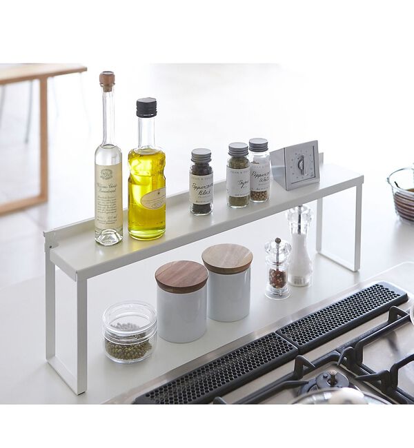 collex「【tower】コンロ奥隙間ラック キッチンラック 汚れ防止 スリム収納」|食器・キッチングッズ|