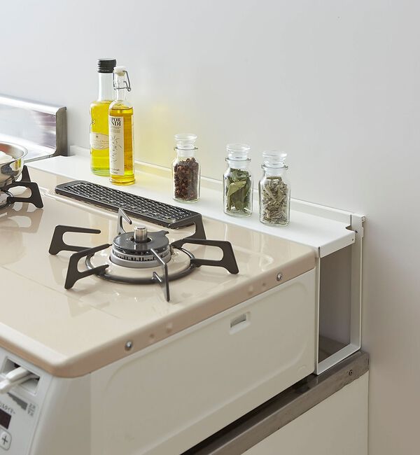 collex「【tower】コンロ奥隙間ラック キッチンラック 汚れ防止 スリム収納」|食器・キッチングッズ|