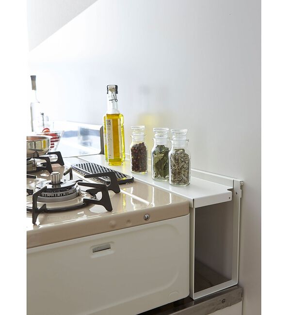 collex「【tower】コンロ奥隙間ラック キッチンラック 汚れ防止 スリム収納」|食器・キッチングッズ|