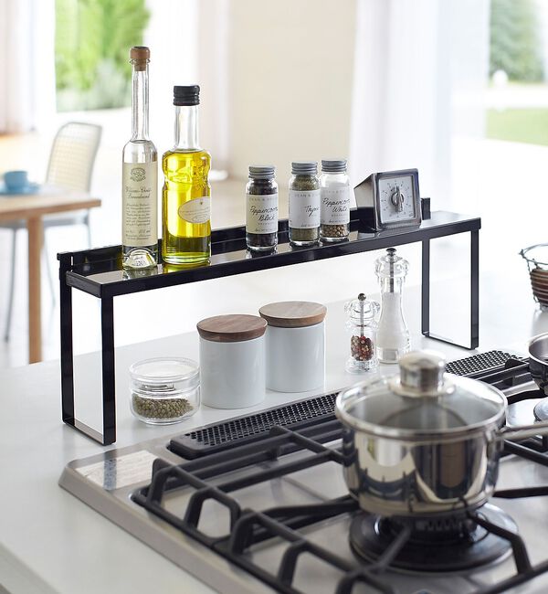 collex「【tower】コンロ奥隙間ラック キッチンラック 汚れ防止 スリム収納」|食器・キッチングッズ|