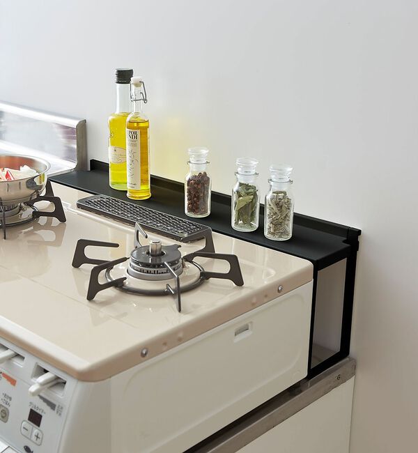 collex「【tower】コンロ奥隙間ラック キッチンラック 汚れ防止 スリム収納」|食器・キッチングッズ|