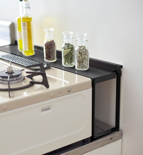 collex「【tower】コンロ奥隙間ラック キッチンラック 汚れ防止 スリム収納」|食器・キッチングッズ|