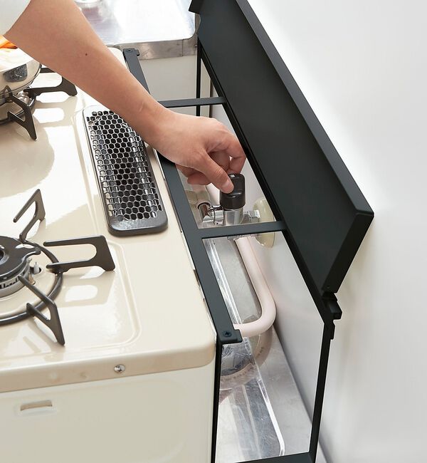 collex「【tower】コンロ奥隙間ラック キッチンラック 汚れ防止 スリム収納」|食器・キッチングッズ|