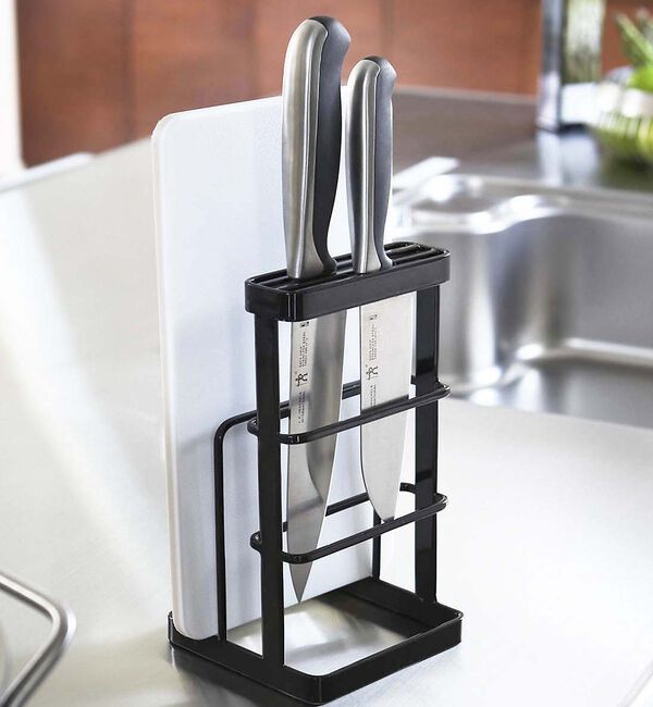 collex「【tower】カッティングボード＆ナイフスタンド 包丁収納 まな板収納 キッチン」|食器・キッチングッズ|