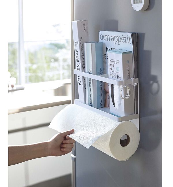 collex「【tower】マグネット キッチンペーパー＆ラップホルダー 冷蔵庫収納 小物整理」|食器・キッチングッズ|