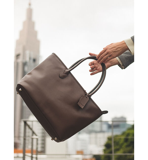 ABAHOUSE「【WEB別注】スプリットレザー トート バッグ / 天ファスナー付き」|トートバッグ|