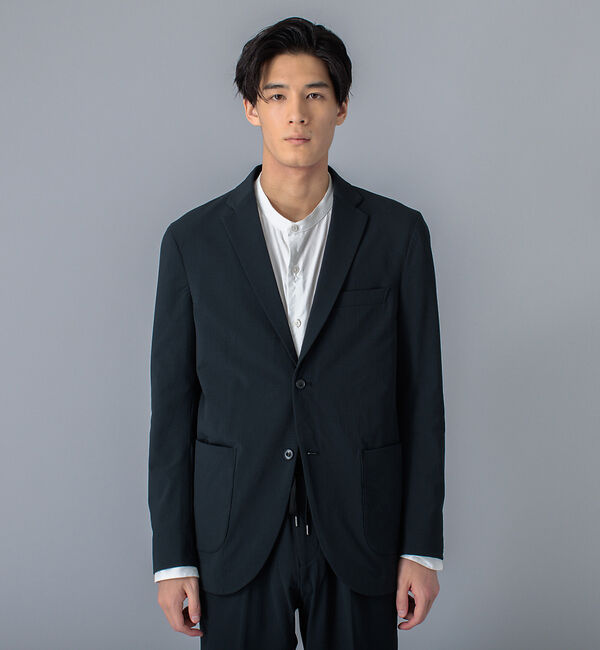 ABAHOUSE「【セットアップ対応  / ストームフリース】4WAYストレッチ ジャケット」|テーラードジャケット|