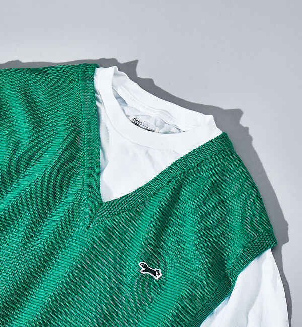 ABAHOUSE「【PENNEY'S / ペニーズ】THE FOX Vネック ニット ベスト」|ベスト・ジレ|