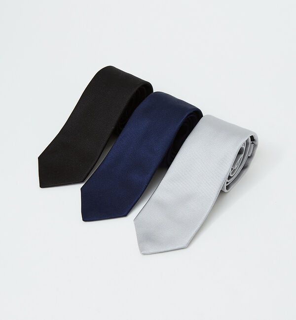 ABAHOUSE「【定番】シルク 無地 ネクタイ」|ネクタイ・蝶ネクタイ|