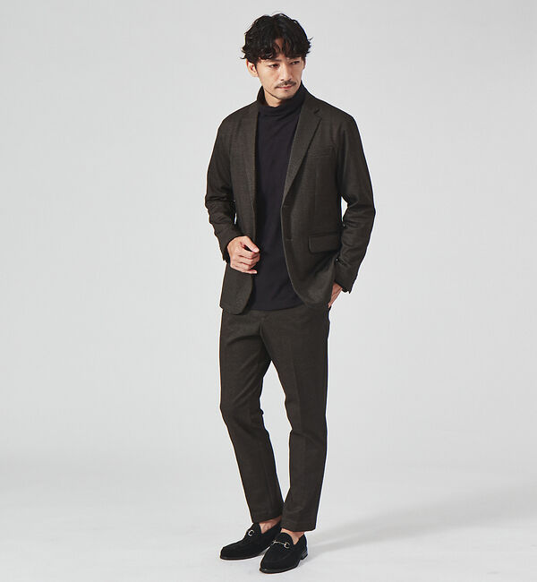 ABAHOUSE「【セットアップ対応】ポンチ イージー スラックス パンツ」|スラックス|