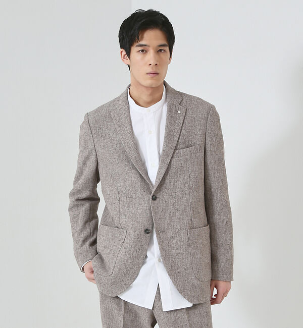 ABAHOUSE「【セットアップ対応/FLEX JACKET】サマーツイード ジャケット / サマ」|テーラードジャケット|