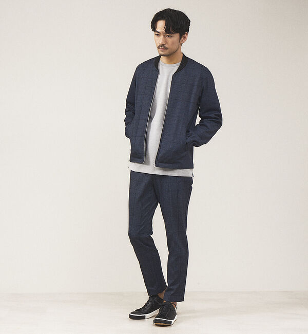 ABAHOUSE「【クルーネック】ポンチ 長袖 Tシャツ」|Tシャツ・カットソー|