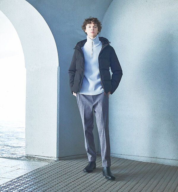 ABAHOUSE「【セットアップ対応】ヘリンボーン ニット スラックス」|スラックス|