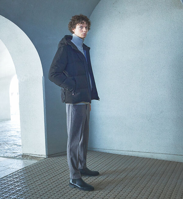 ABAHOUSE「【セットアップ対応】ヘリンボーン ニット スラックス」|スラックス|